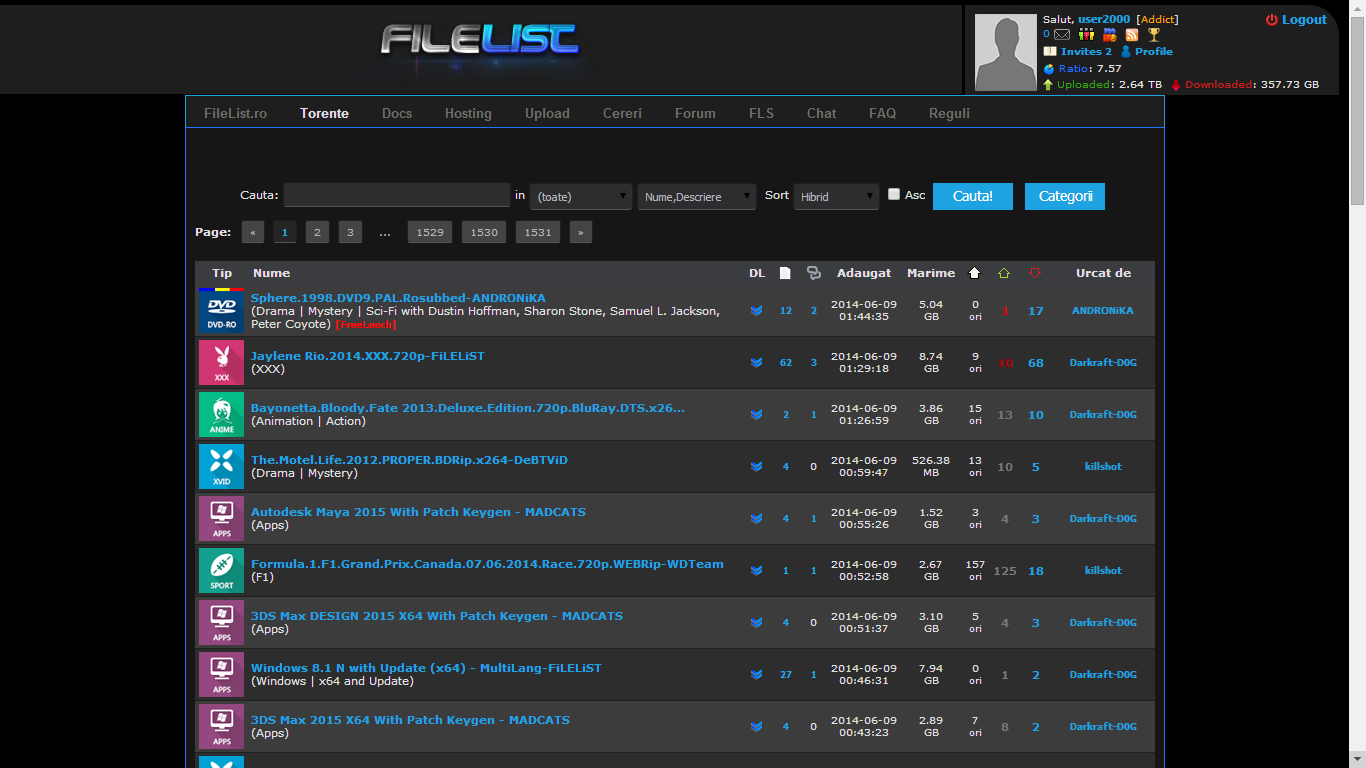 Filelist darker theme