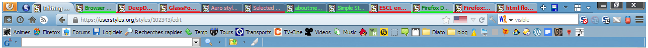 XUL ### Tabs: compacted & contextual color