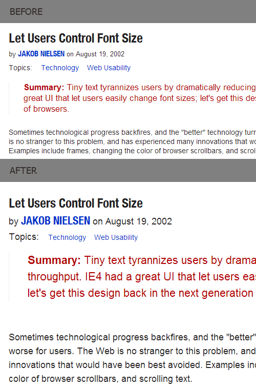 Nielsen Norman Group Articles Fonts ++