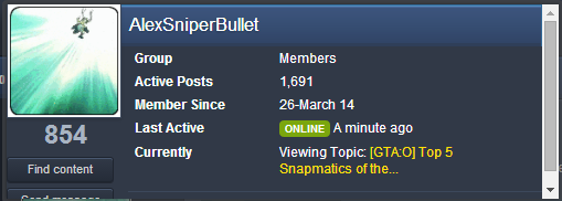 GTAF: Profile Card Fix