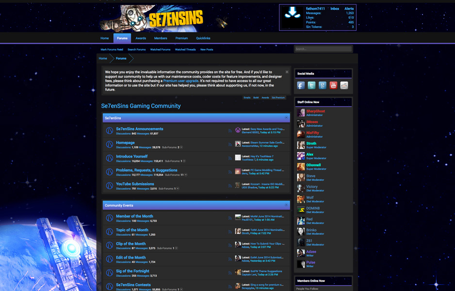 Se7enSins Pre-Sequel Blue & Purple