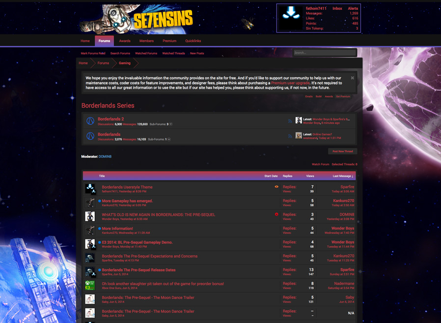 Se7enSins Pre-Sequel Red & Purple