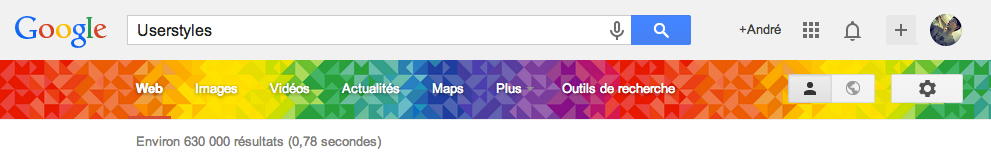 Google LGBT Colors everywhere
