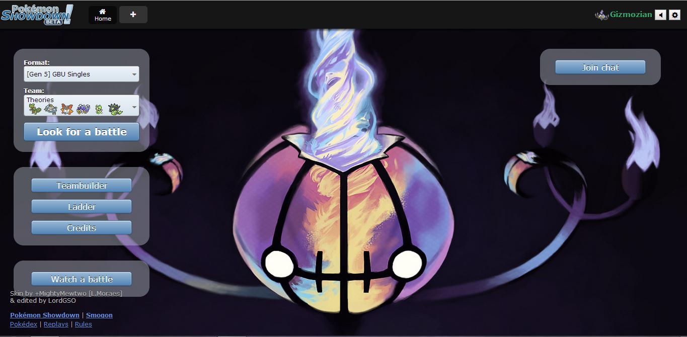 Chandelure Skin for Pokemon Showdown!