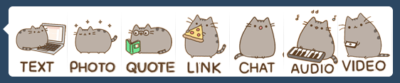 Oh no! Poor Pusheen! [Tumblr post icons]