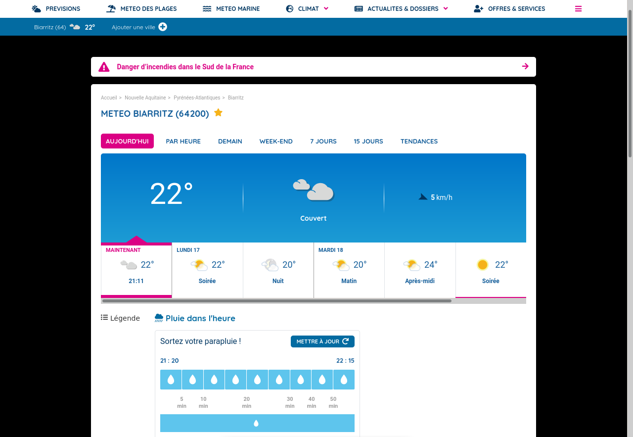 Météofrance, seulement la météo