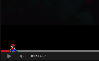 YouTube – Super Mario Kart progressbar videoplayer