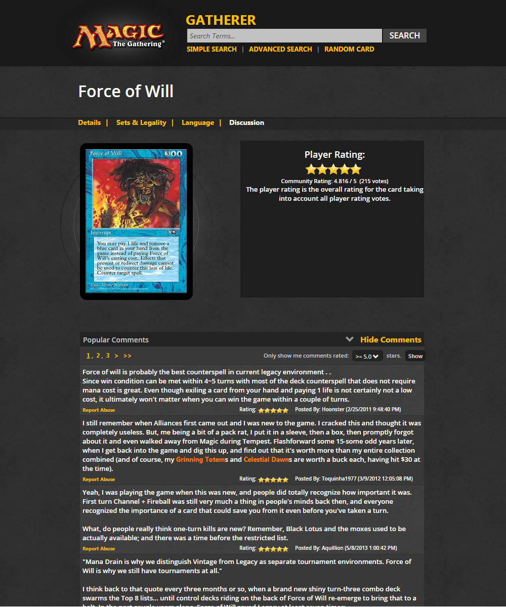 WOTC Gatherer Enhanced