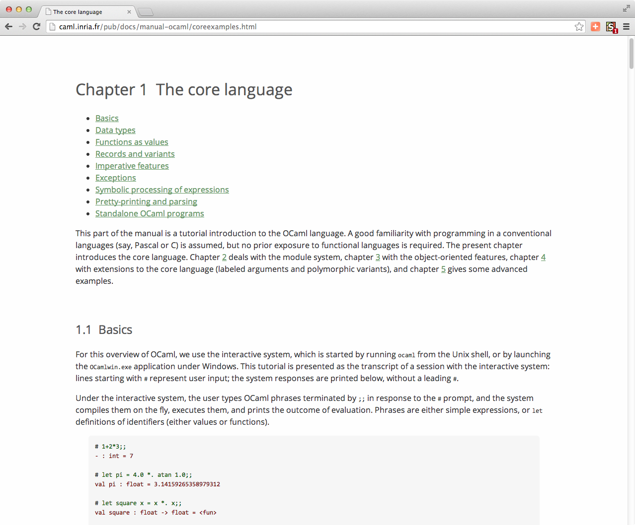 OCaml Manual