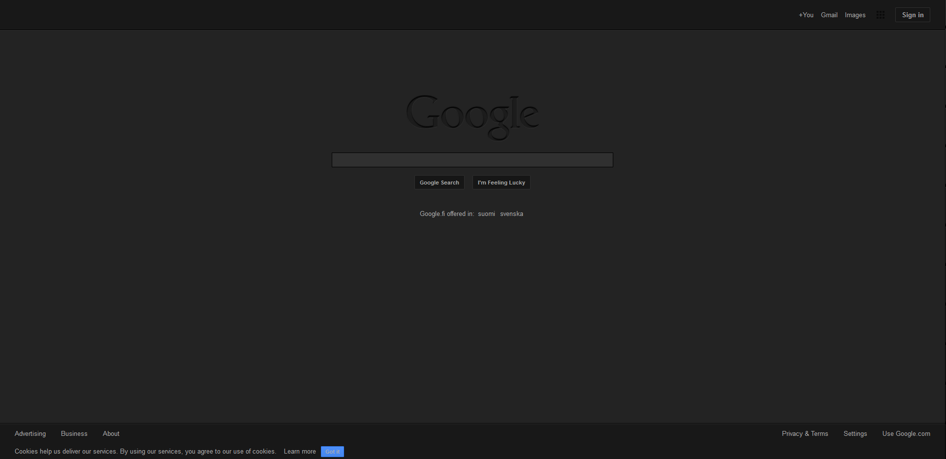 Simple Dark Google