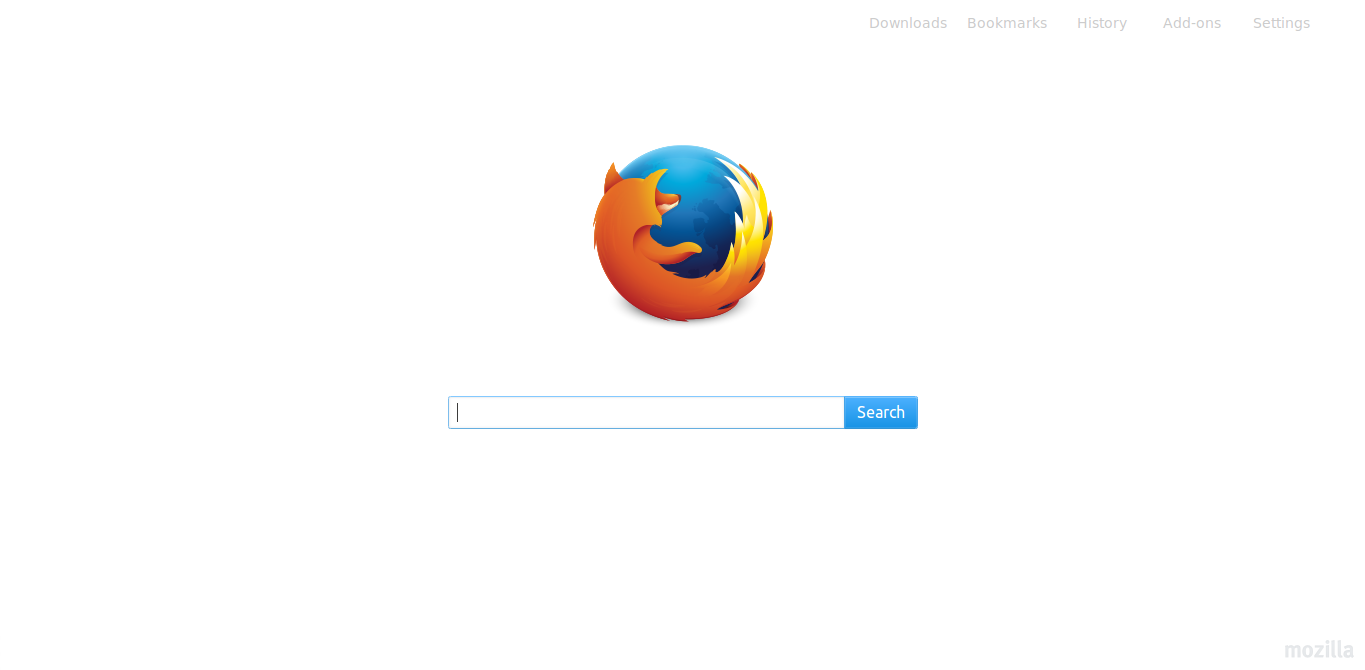 about:home minimalist