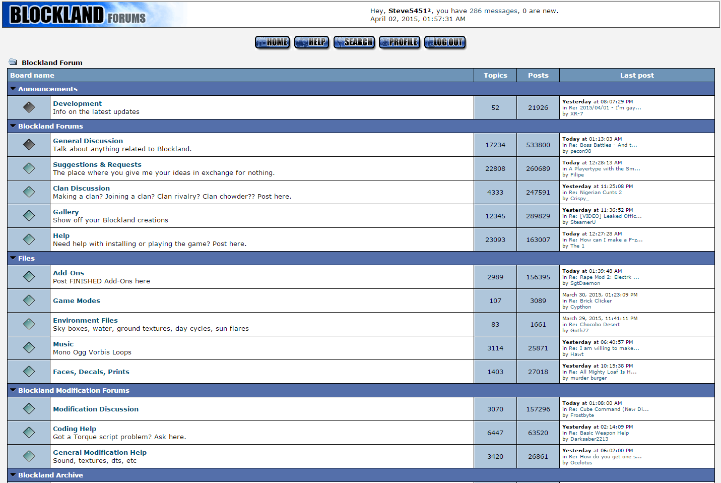 Blockland Forums Modernized