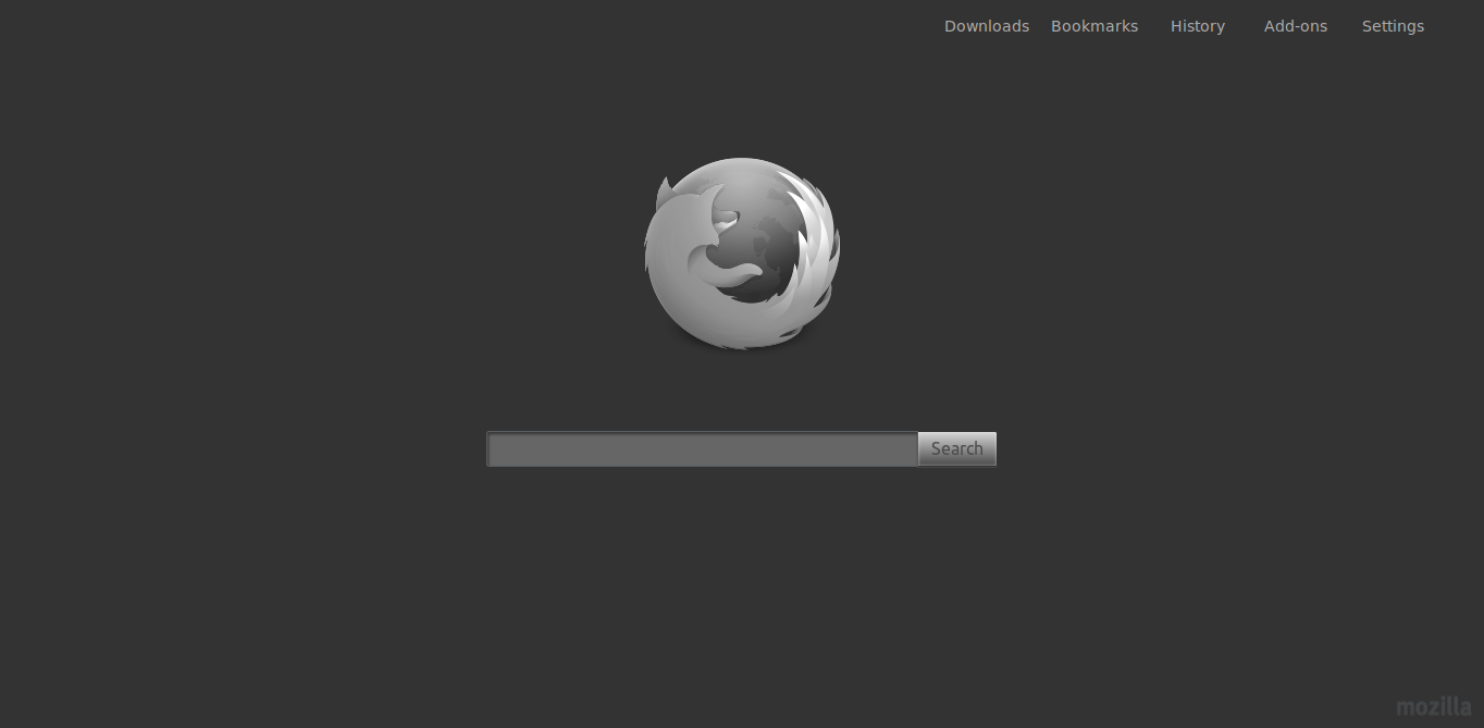 about:home Grayed out