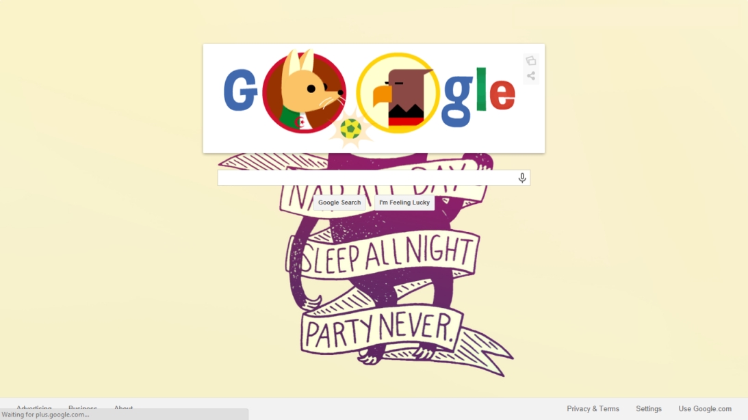 Background Image to Google