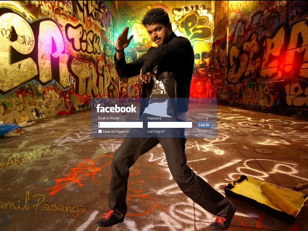 Ilayathalapathy Vijay Facebook Login Theme