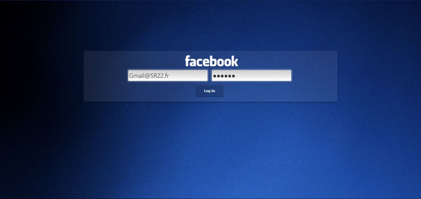 Facebook login - logout page