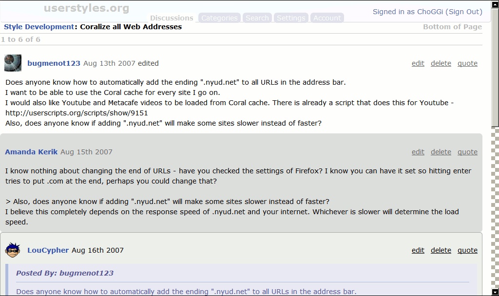 userstyles.org - Forum Touchups