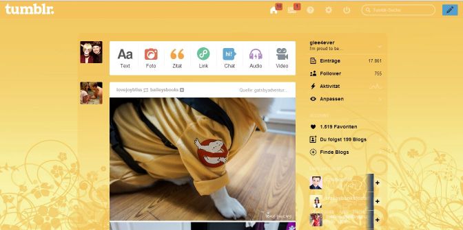 Orange dashboard theme tumblr Update 2014/10/31