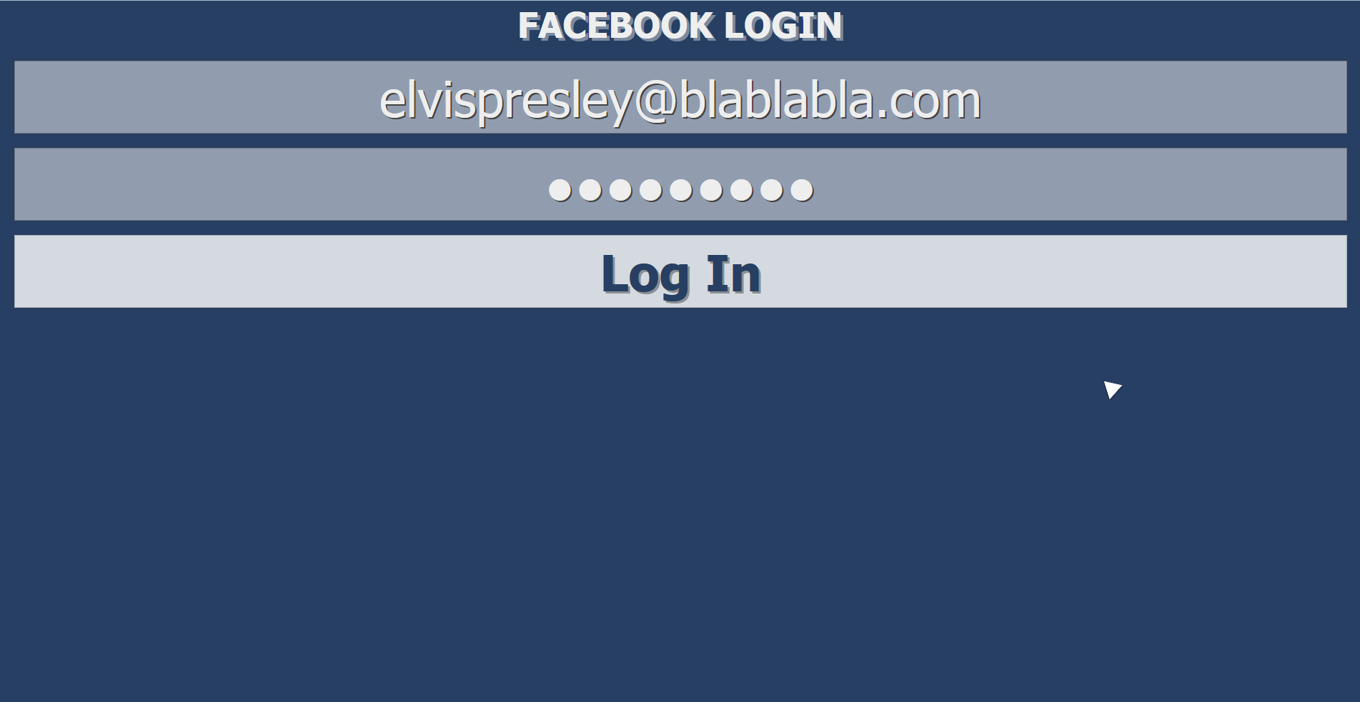 Facebook: flat login page [multicolor]