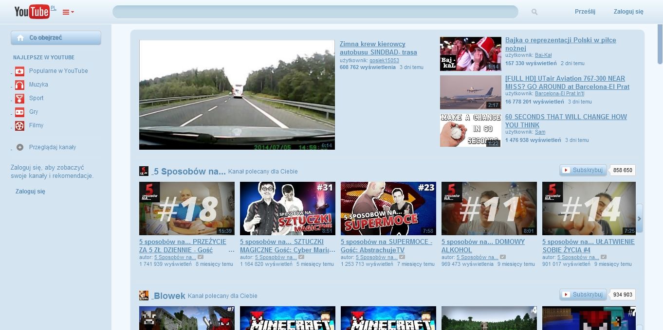YouTube Light Blue