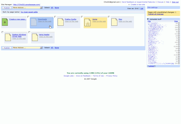 Google Pages - Touchups