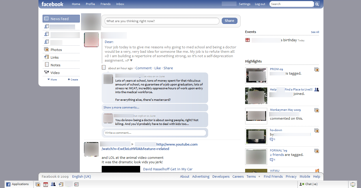 Comprehensive "Newest" Facebook Redesign