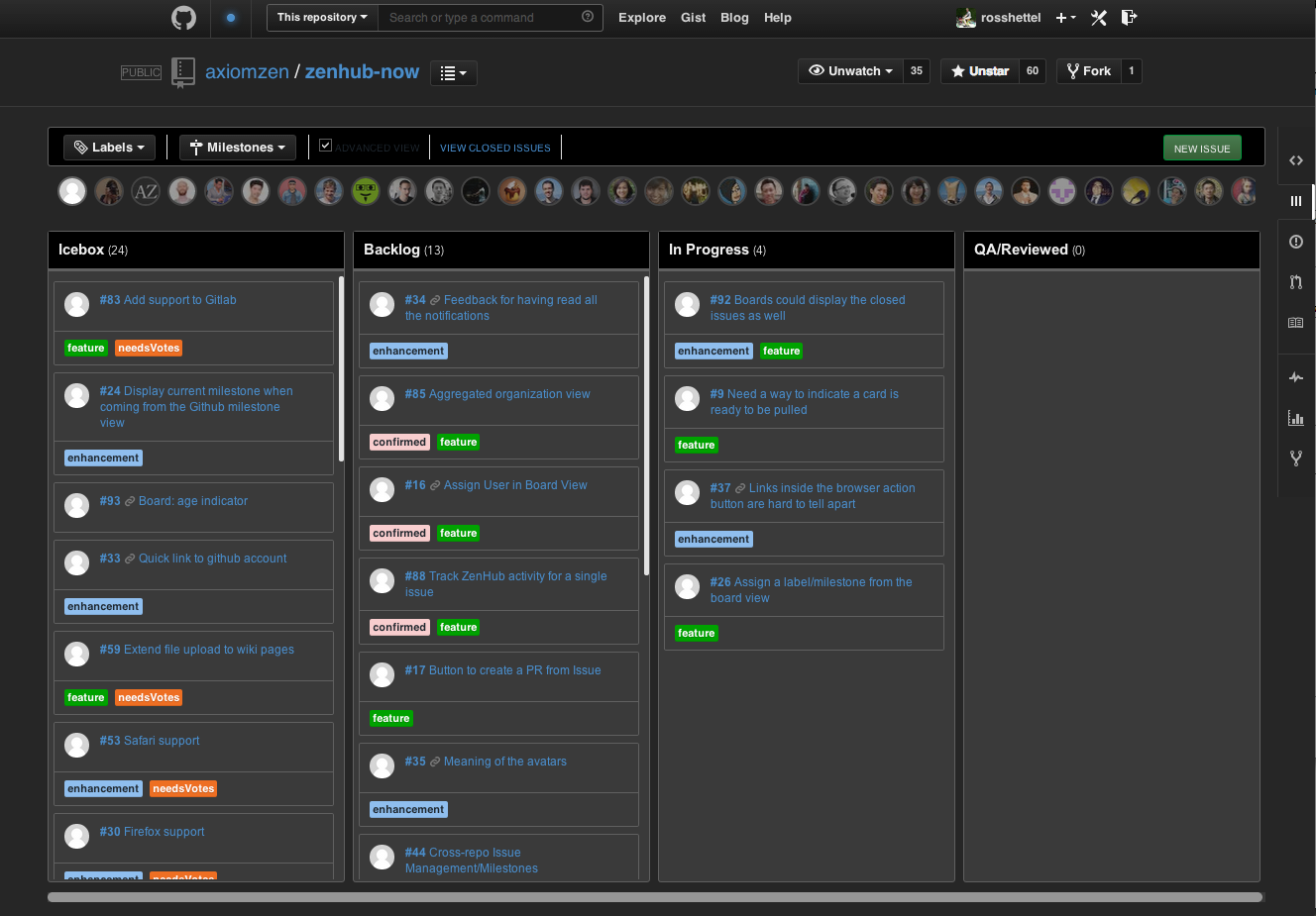 Dark Zenhub