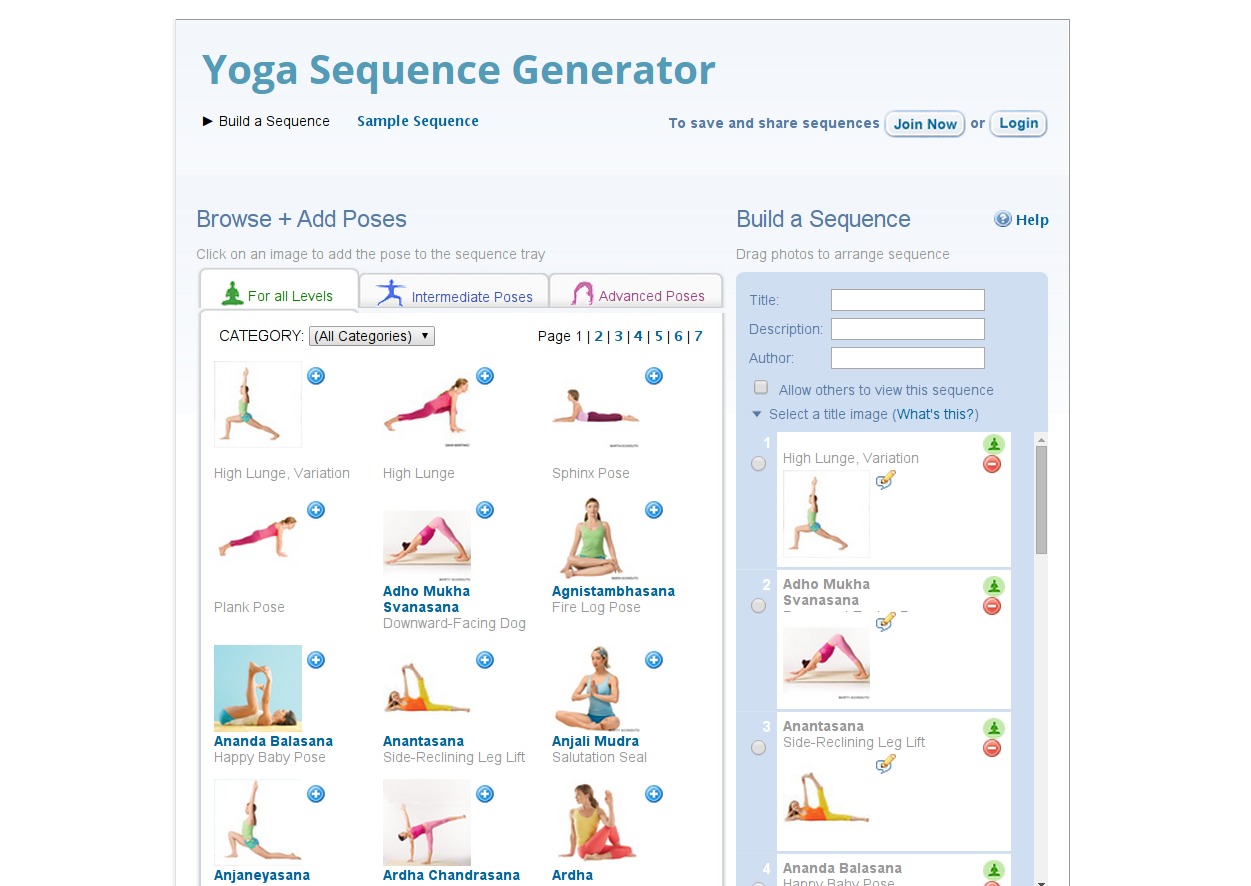 Yoga Sequence Generator