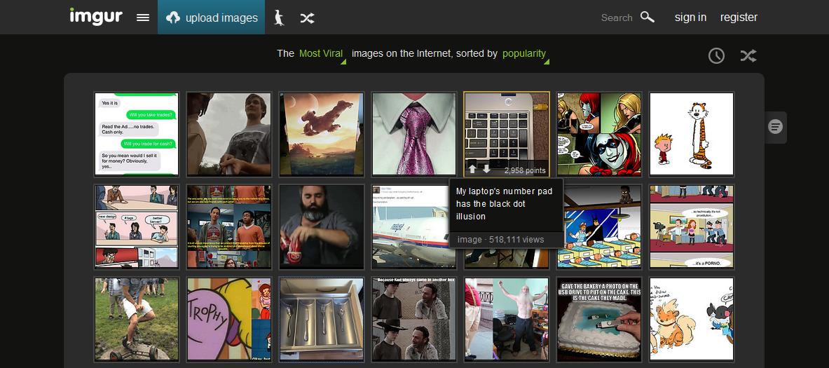 Slim the New Imgur Homepage