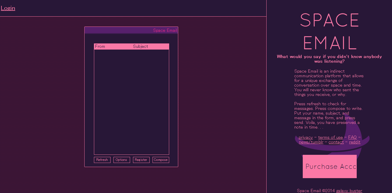 love email - space email theme