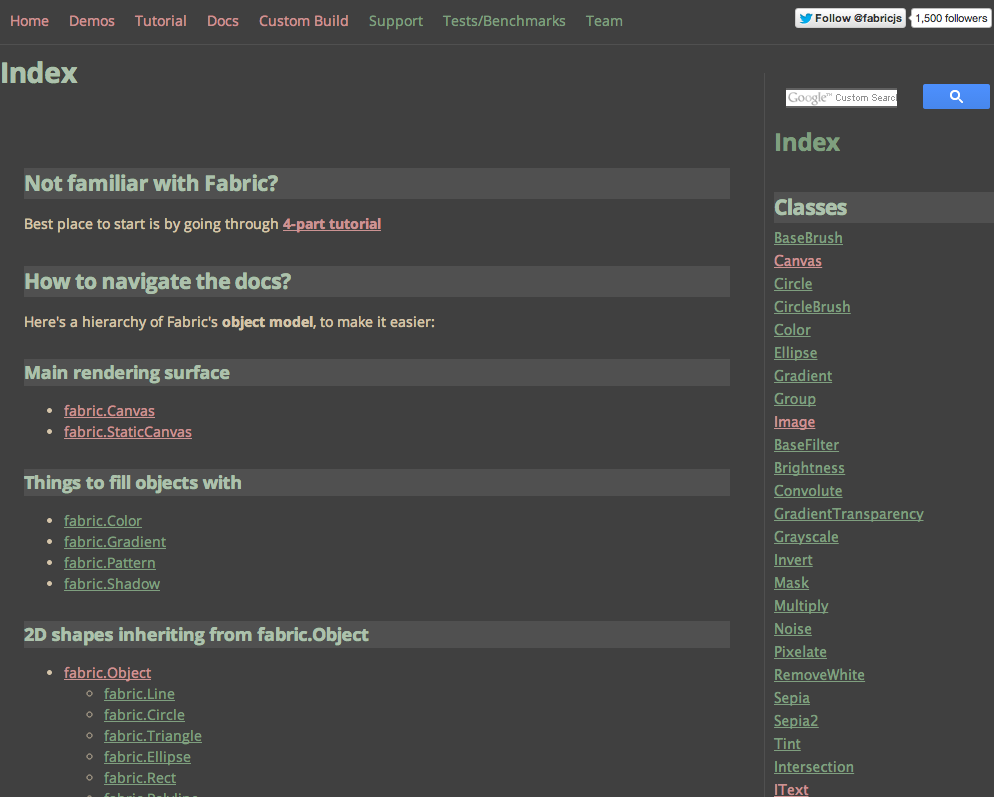Fabric JS - Zenburn Dark