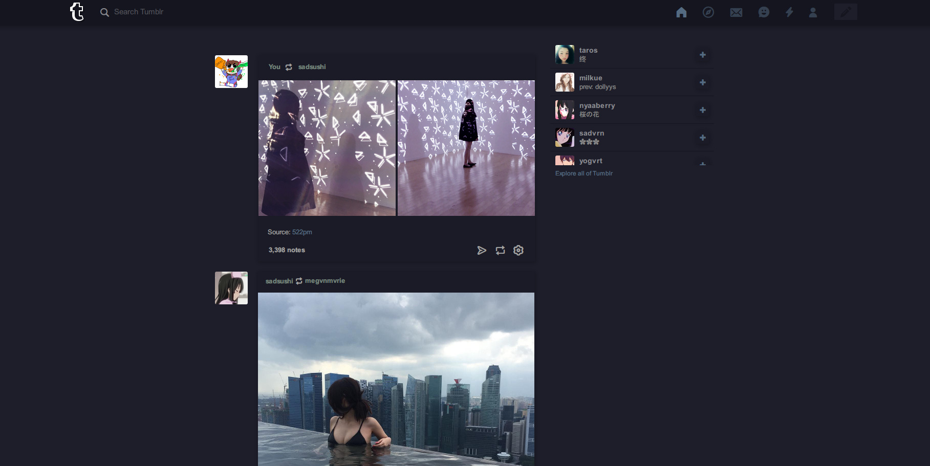 Nocturnal Tumblr Theme.