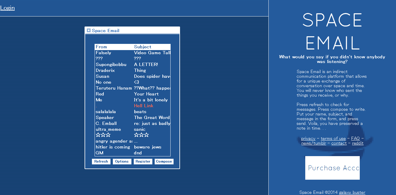 digital love - space email theme