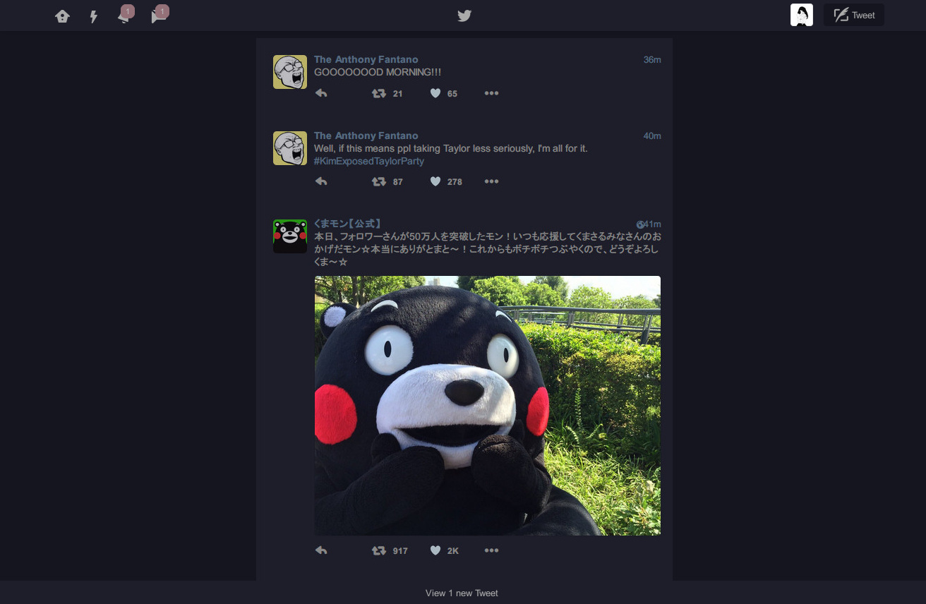 Nocturnal Twitter Theme.