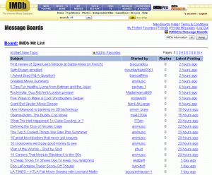 Hide IMDb Boards descriptions