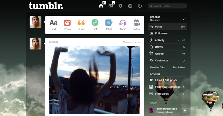 Balloon Dashboard Theme
