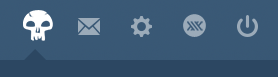 MTG Black Mana Symbol- Tumblr Home Icon