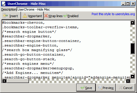 Gecko - scrollbar tweaks