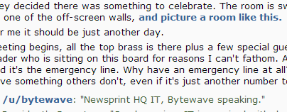Bolder links on reddit