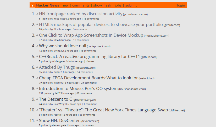 A Nice Readable Hacker News