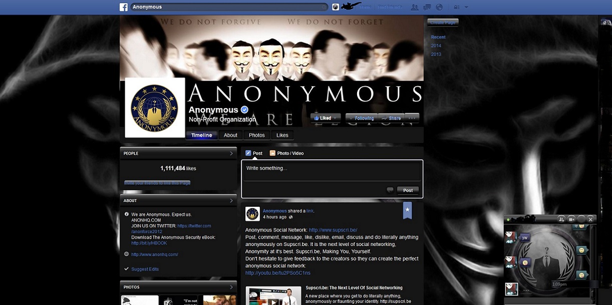 Anonymous Facebook (By: Sorcerer)