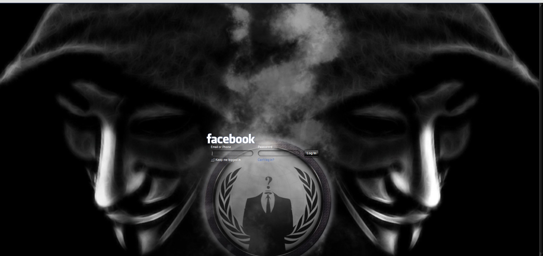 Anonymous Facebook Login (By: Sorcerer)