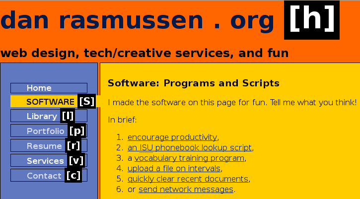 Show Accesskeys