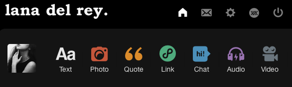 Lana Del Rey tumblr logo