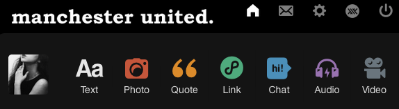 Manchester United tumblr logo