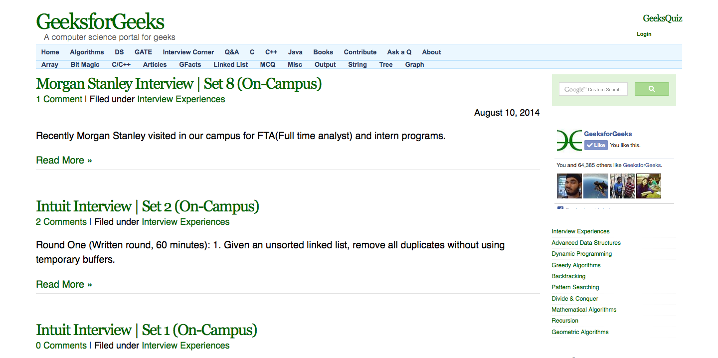 Readable GeeksForGeeks