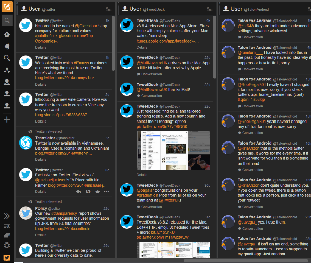 TweetDeck Dark + Orange