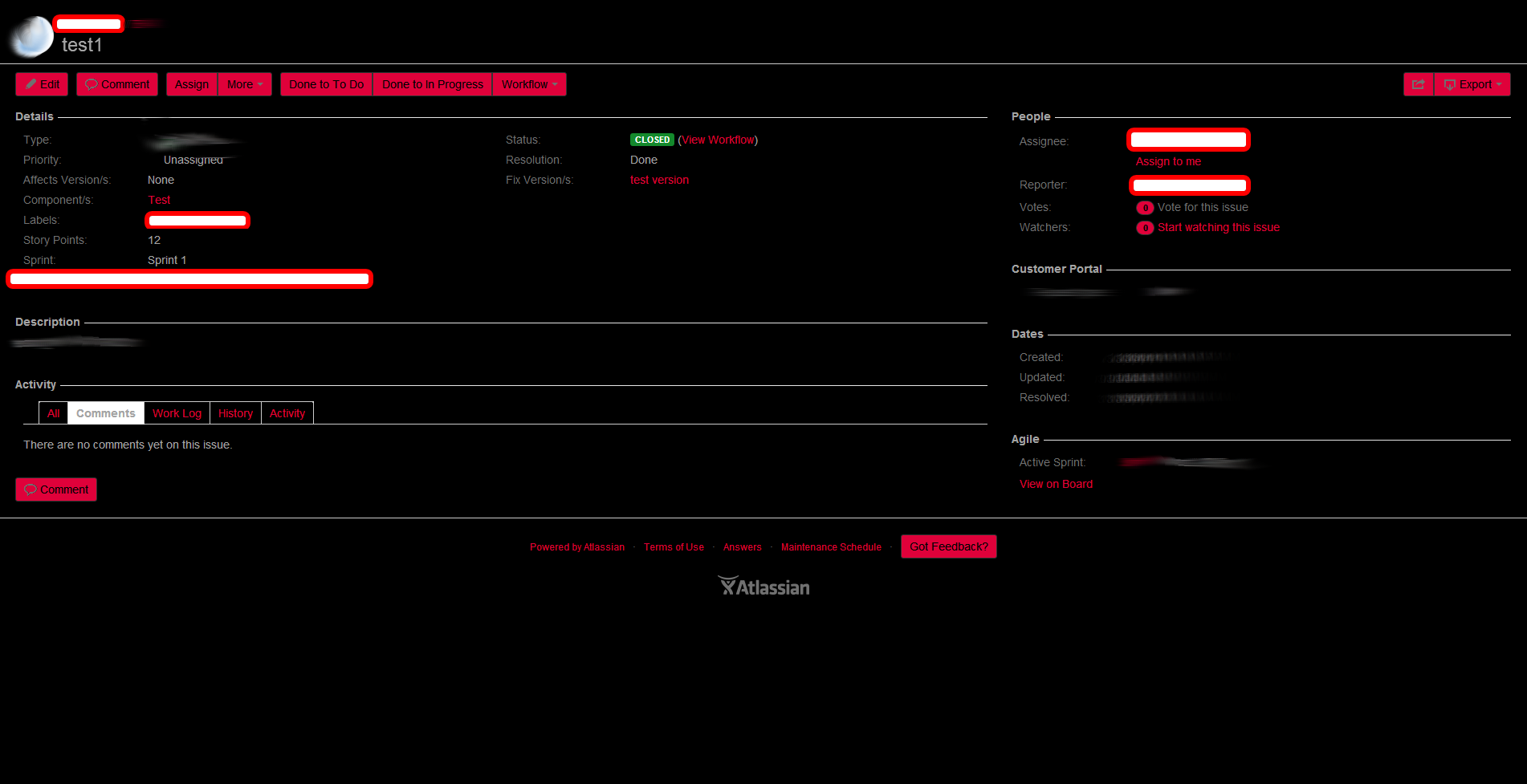 Red and Dark JIRA