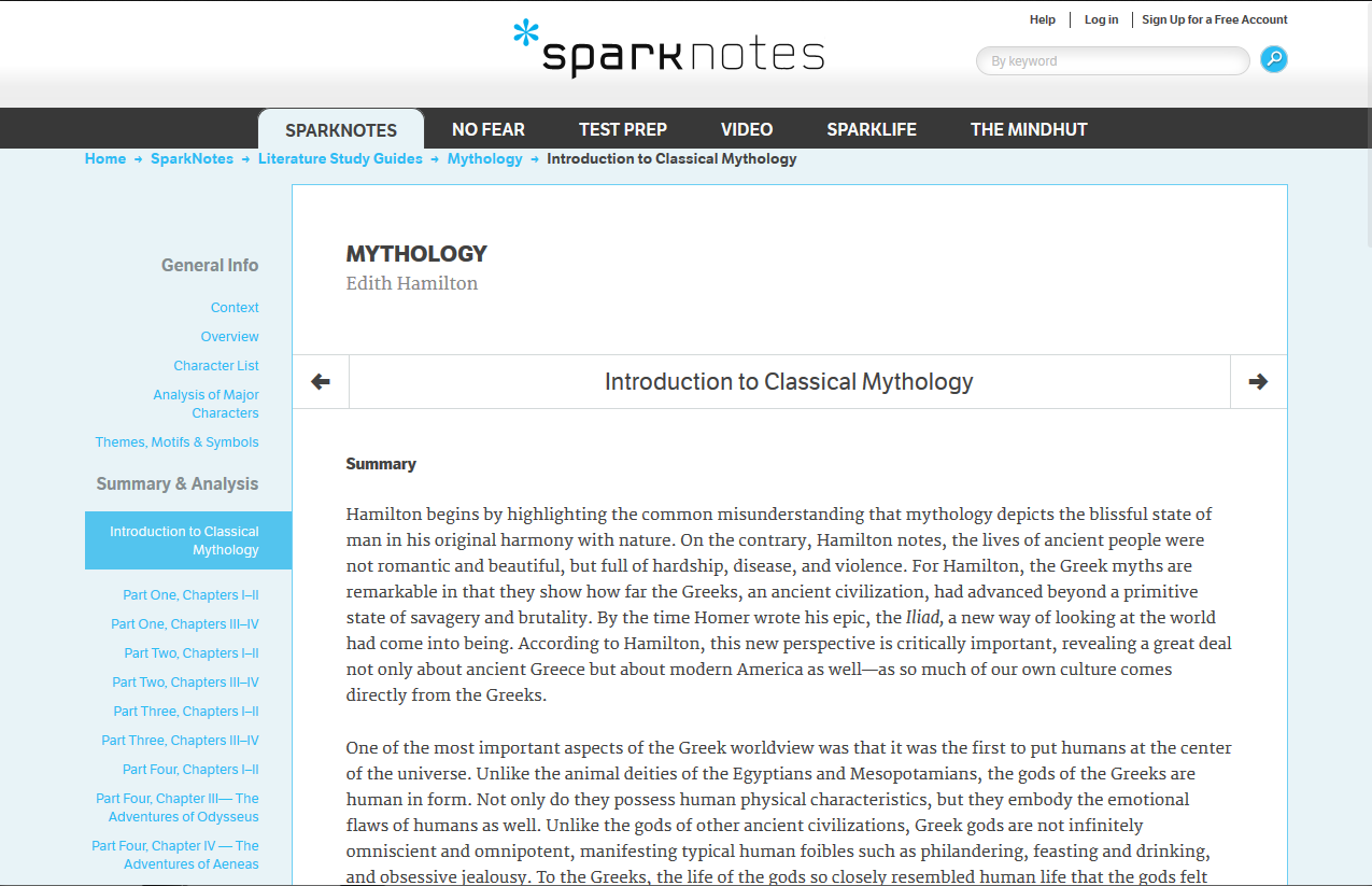 Beautiful Sparknotes
