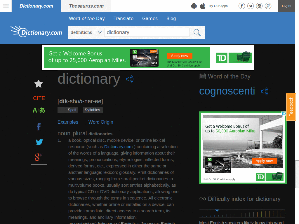 DARK DICTIONARY.COM --- NEW LAYOUT